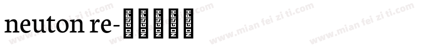neuton re字体转换